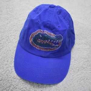 Florida Gators University womens hat Bling Logo embellished Gator Blue Adjustabl